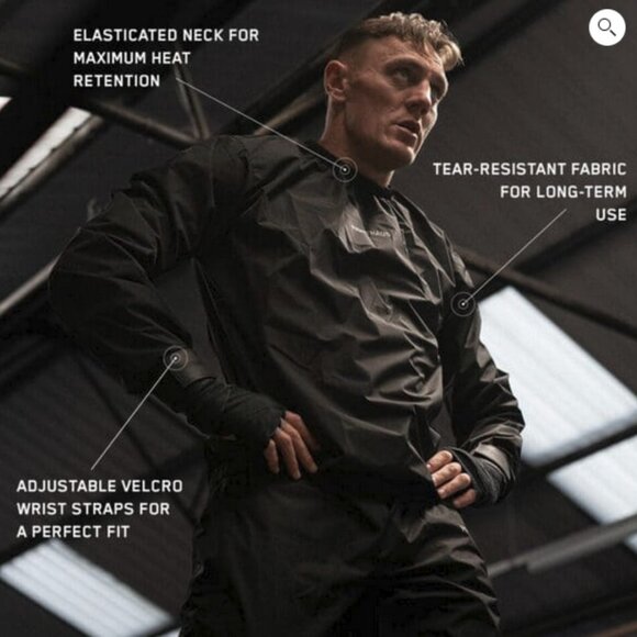 Fighthaus Contender Sauna Suit Jacket Only– Black – Men's Size M - Picture 3 of 10